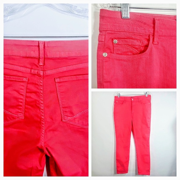 Denim - NYDJ Womens 10 Jeans Clarissa Ankle Lift Tuck Tech